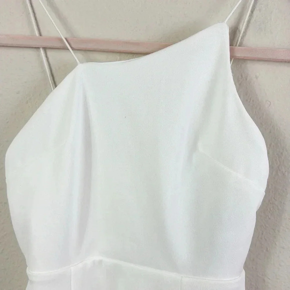 NWT Lulus Party for Two Ivory / White Asymmetrical Bodycon Mini Dress size XS - Picture 15 of 15